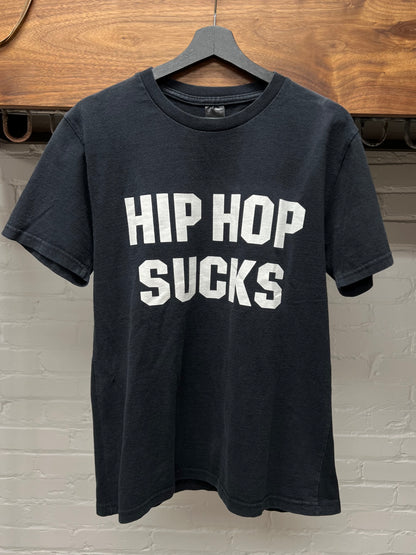00s Number (N)ine ‘Hip Hop Sucks’ Black Slogan T-Shirt