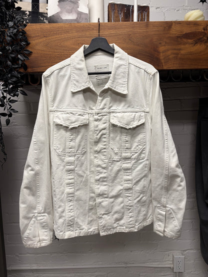 Helmut Lang ‘Vintage Broken Denim’ White Trucker Jacket