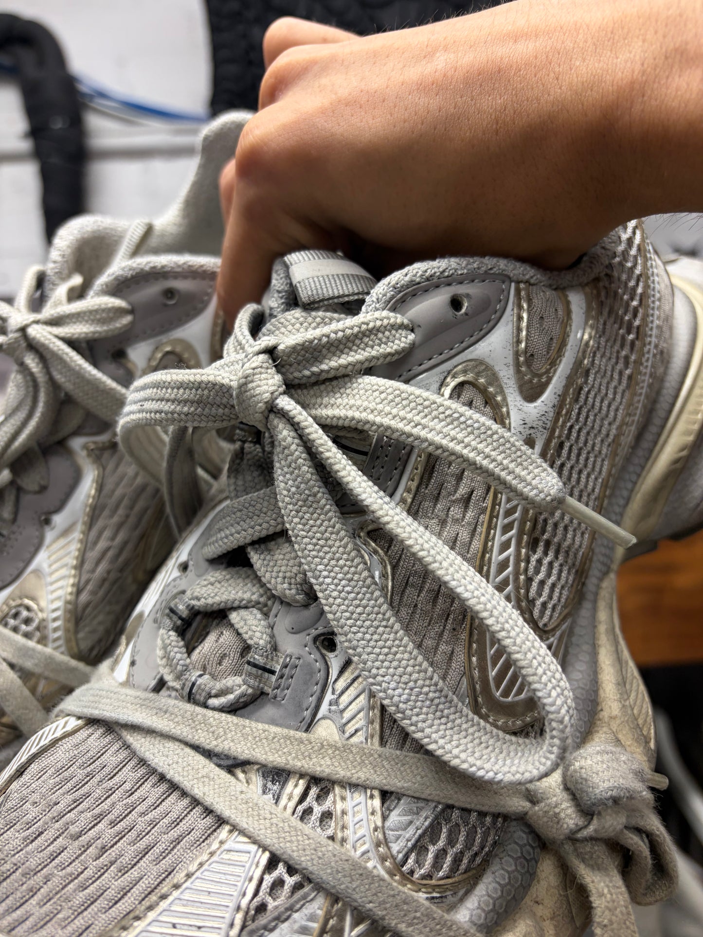 Balenciaga ‘3XL’ Cream White Oversized Low Top Sneakers
