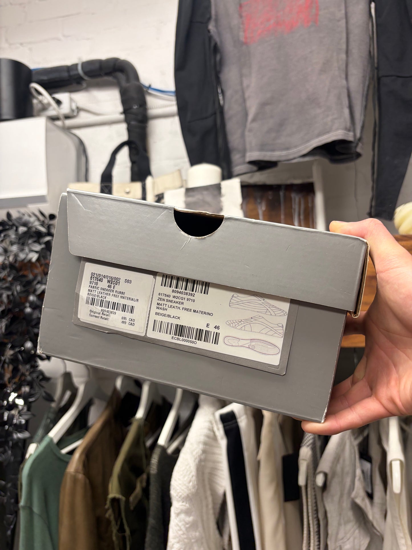 Balenciaga ‘Zen’ Taupe/Black Soccer Low Top Sneakers