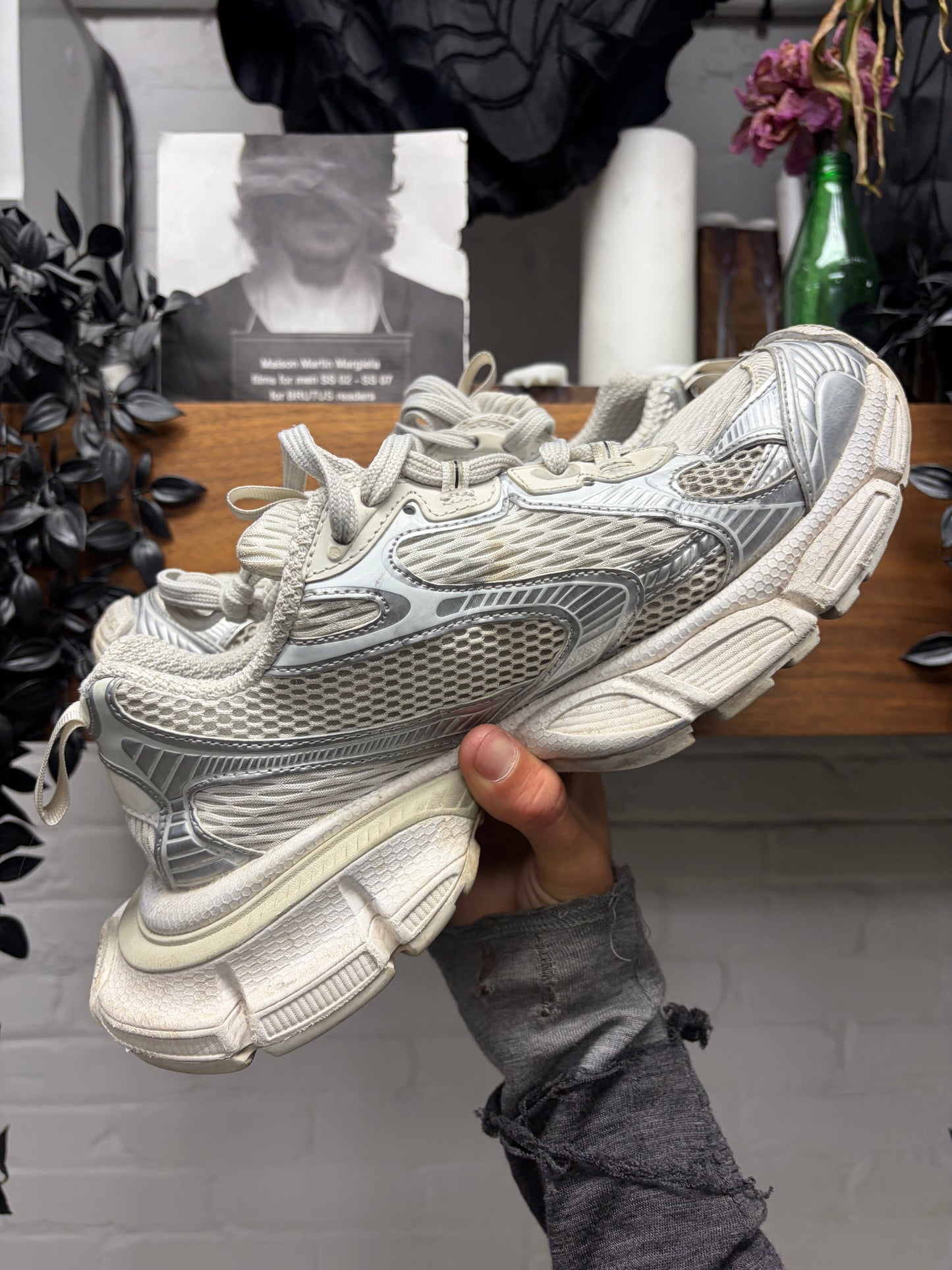 Balenciaga ‘3XL’ White/Silver Oversized Low Top Sneakers