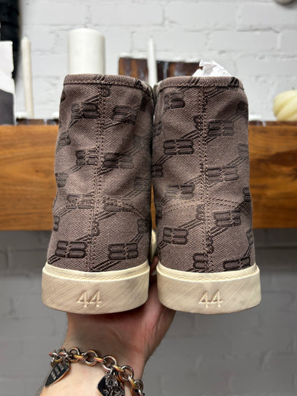 Balenciaga ‘Paris’ BB Monogram Canvas High Top Sneakers