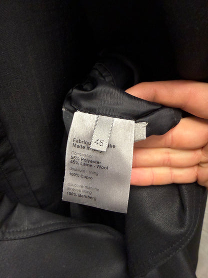 SS2007 Dior Homme by Hedi Slimane ‘We Look Good Together’ Waxed Cotton Black Blazer