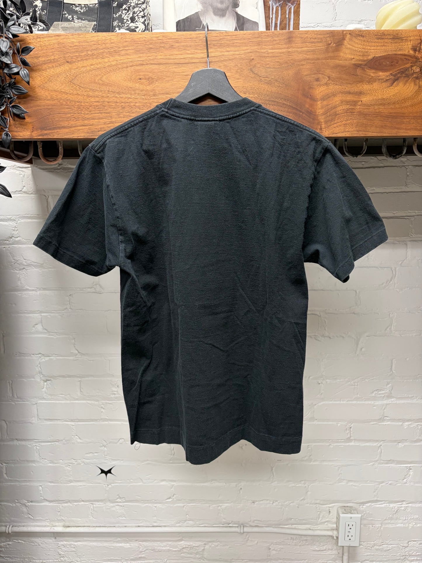 2007 Bape x DC Comics ‘Superman’ Caricature Black Graphic T-Shirt
