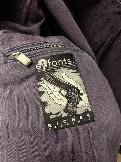 AW2024 Enfants Riches Deprimes ‘Chapitre XXI’ Purple Patchwork Moleskin Work-Jacket