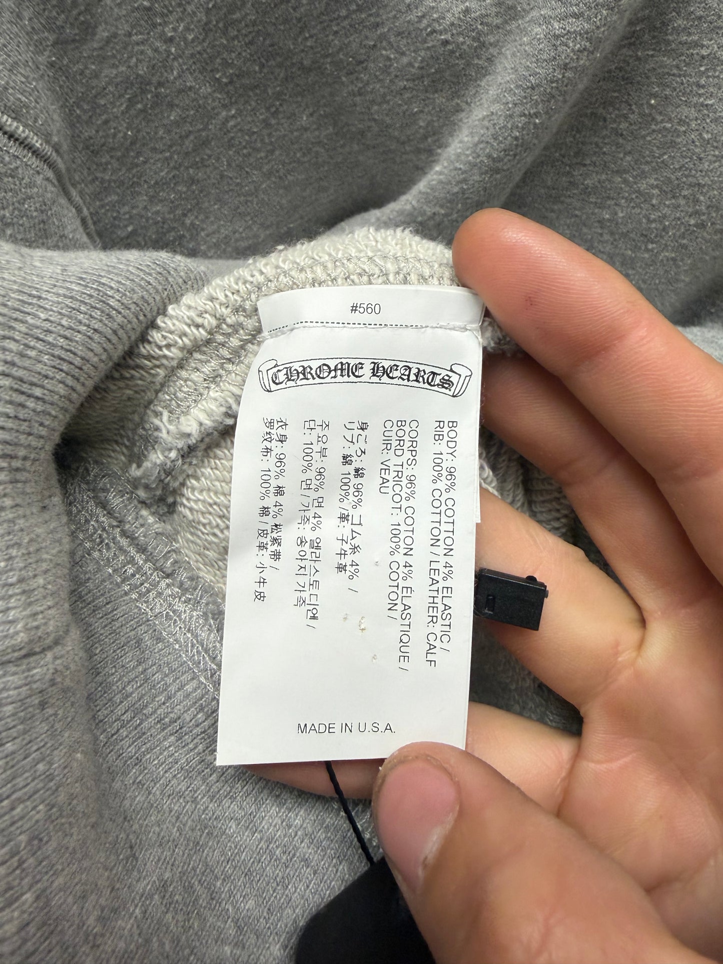 Chrome Hearts Y-Not Leather Plus Cross ‘Fuck You’ Black Label Premium Hoodie