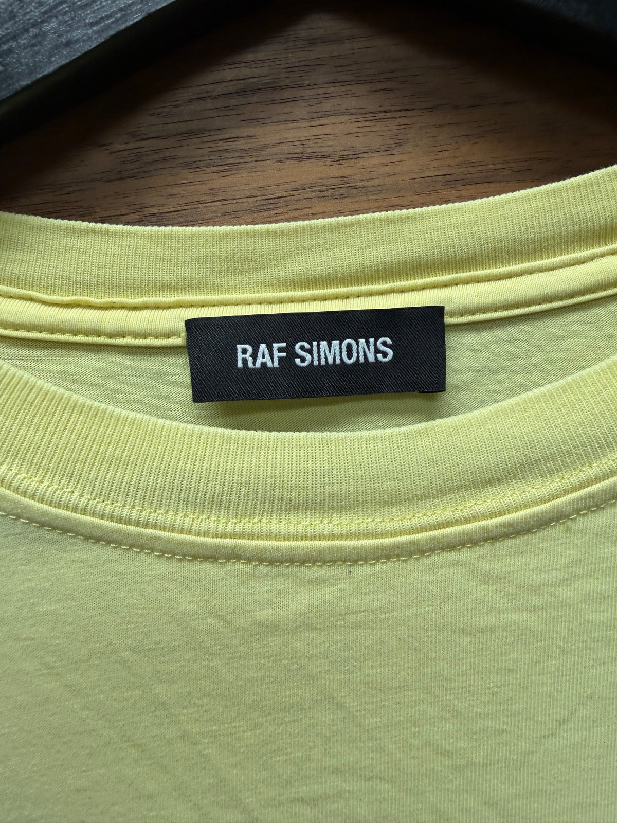 AW2018 Raf Simons ‘Drugs’ Yellow Short Sleeve Graphic T-Shirt