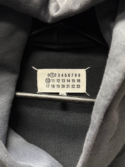 Maison Margiela ‘Raw Hem’ Cropped Jersey Cotton Logo Hoodie