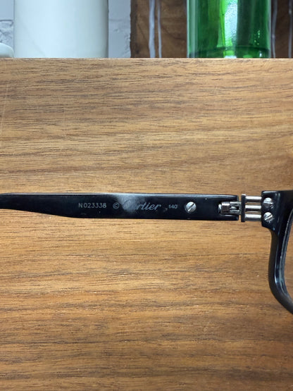 Cartier Black Rectangular Shape Prescription Glasses