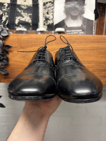 Burberry ‘Brogue’ Polished Black Leather Dress Shoes