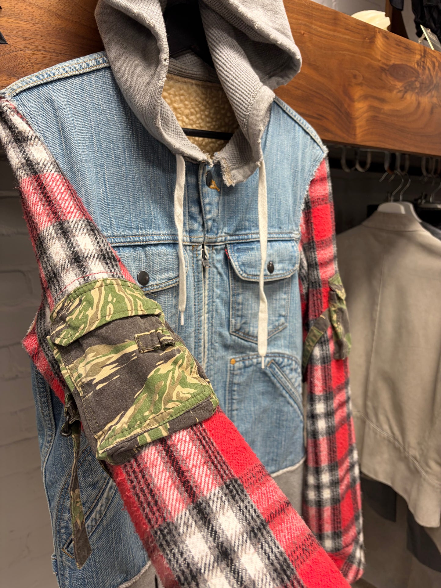 AW2005 Number (N)ine ‘The High Streets’ Hybrid 3 Piece Jacket