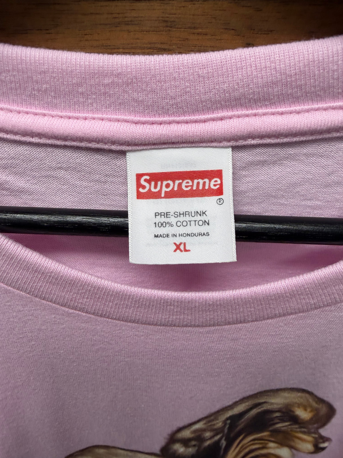 AW2026 Supreme ‘Puppies’ Airbrushed Pink Short Sleeve T-Shirt