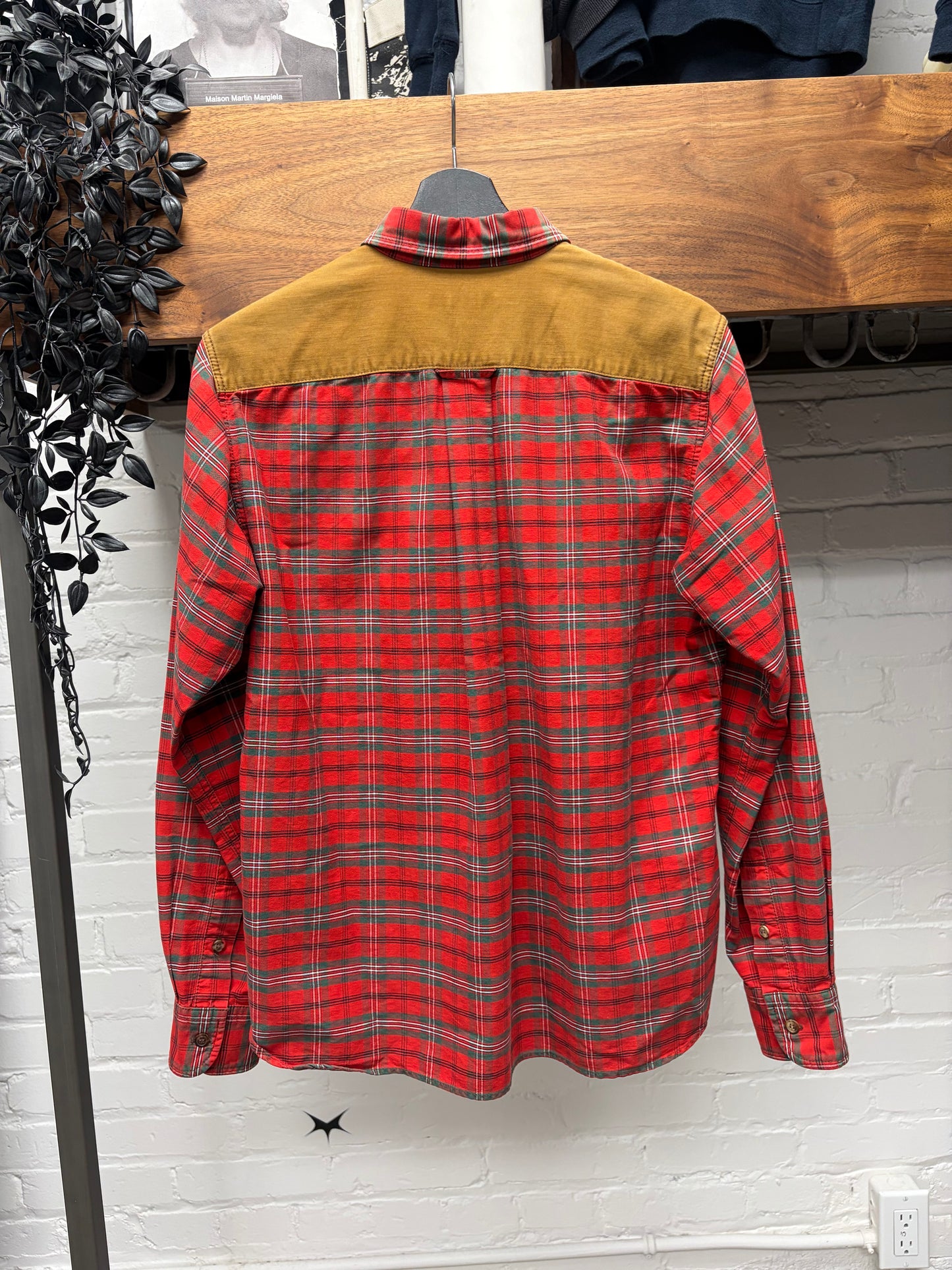 2015 Comme Des Garçons Homme Plaid Flannel Work-Shirt