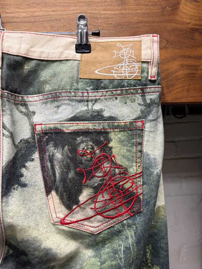 Vivenne Westwood ‘Shepard & Sleeping Shepherdess’ Full Print Denim