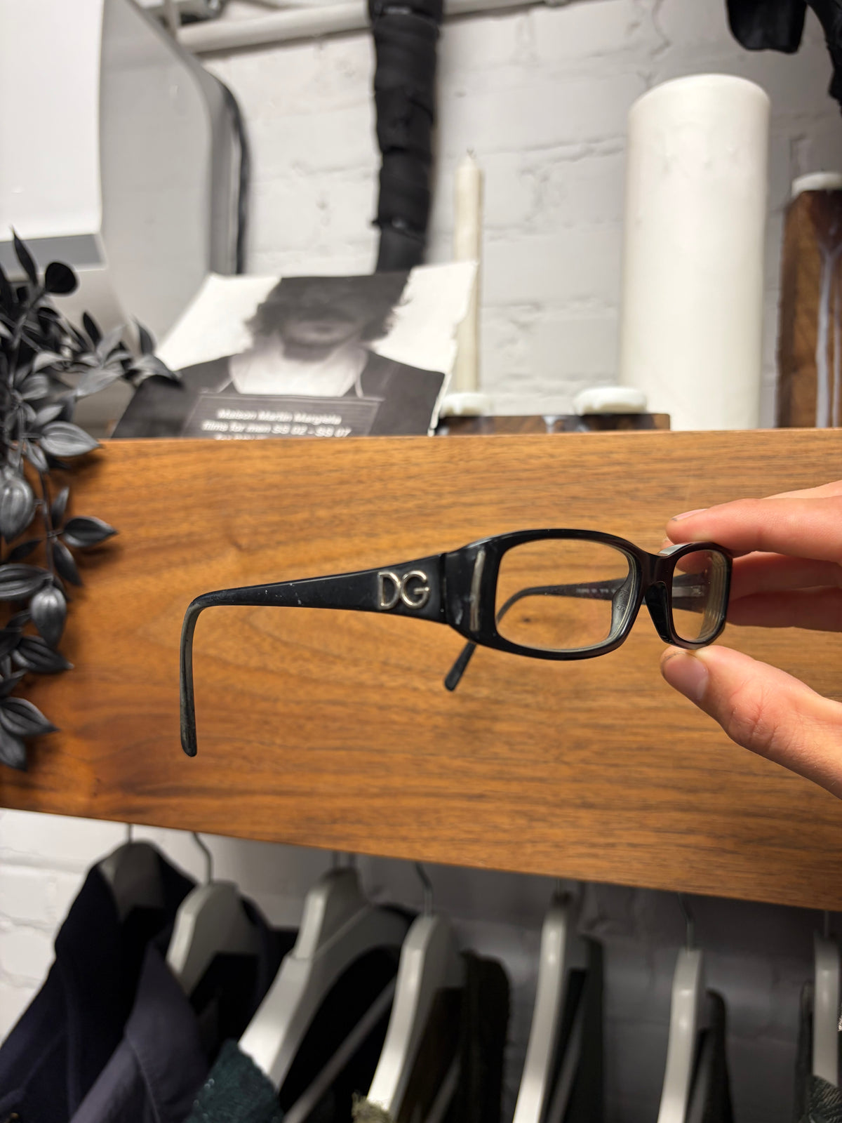 Dolce & Gabbana ‘D&G Logo’ Rectangular Frame Prescription Glasses