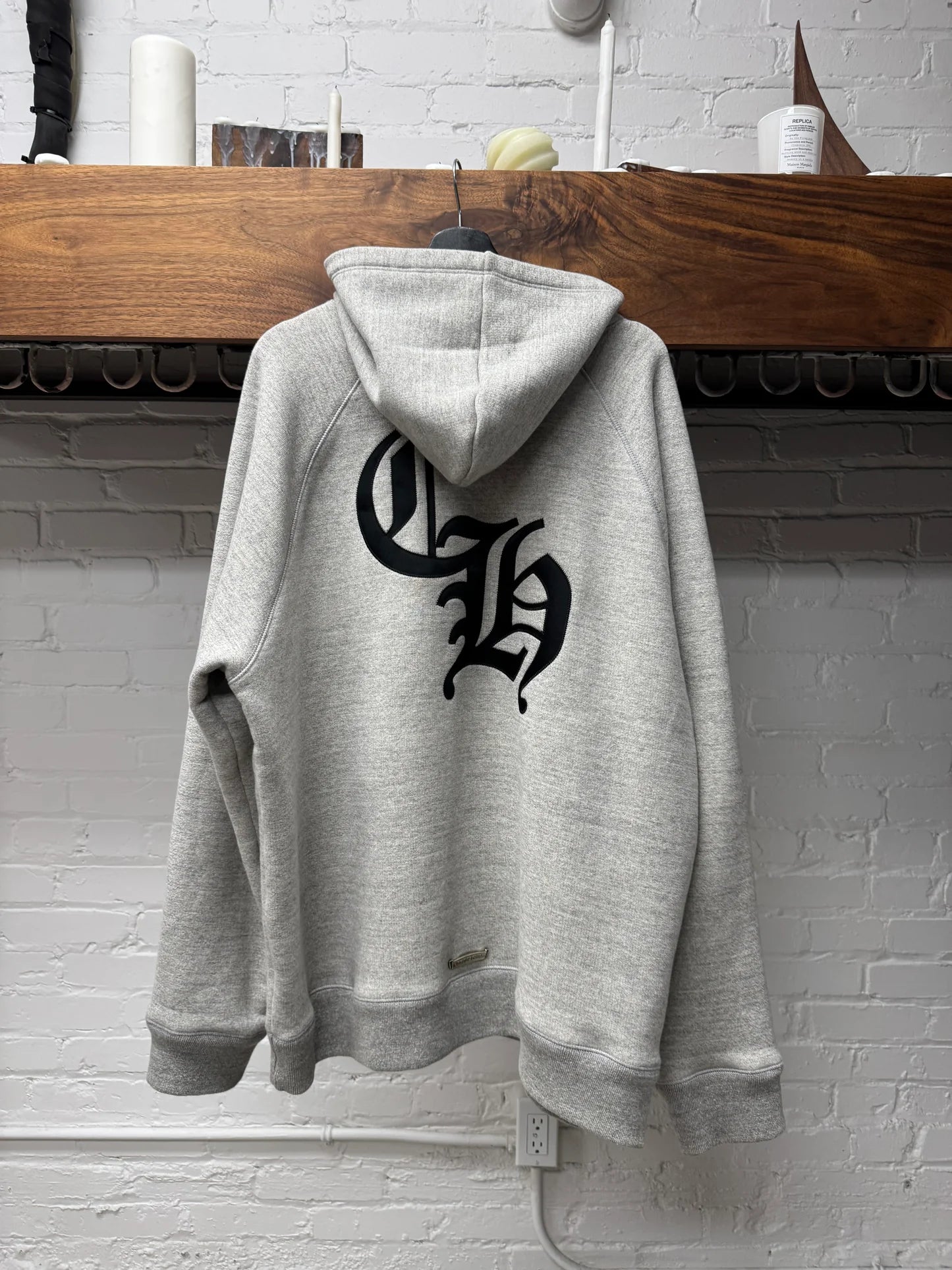 Chrome Hearts ‘Triple Cross’ Grey/Black CH Heavy Weight Hoodie