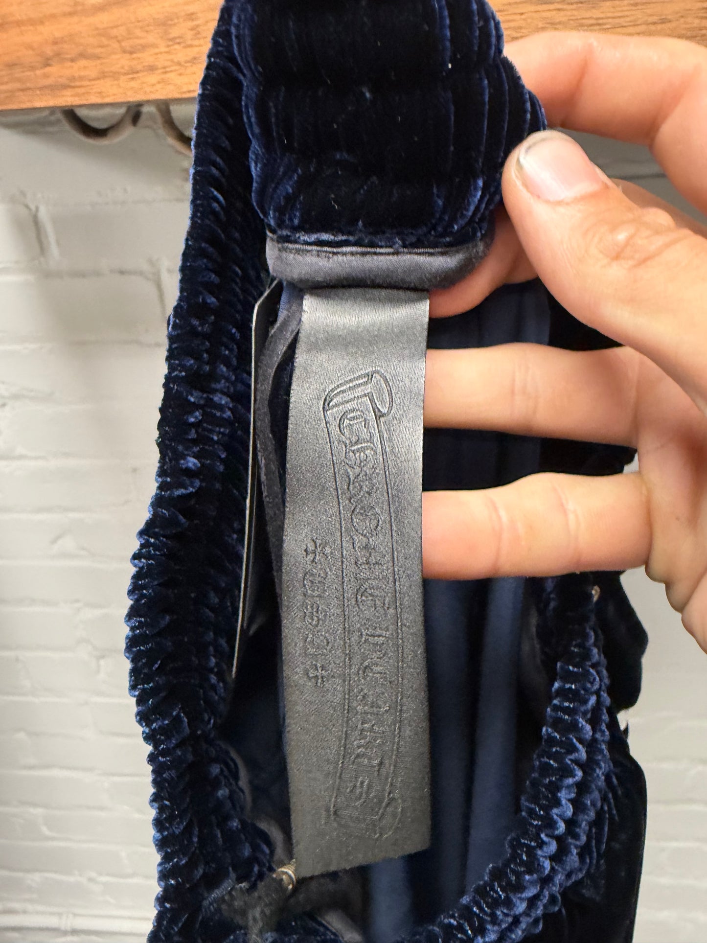 Chrome Hearts Velour/Leather Tracksuit Pants