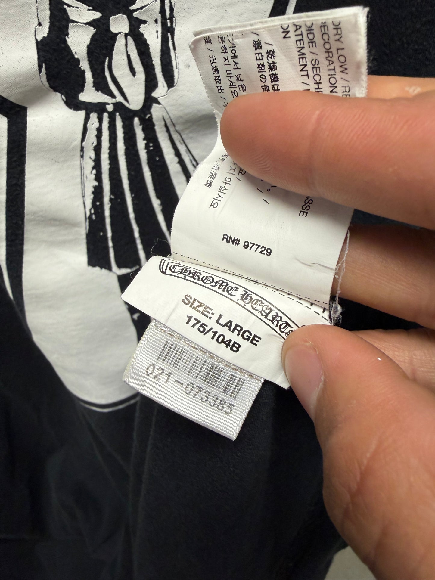 Chrome Hearts Foti ‘Keyhole’ Black/White Graphic T-Shirt