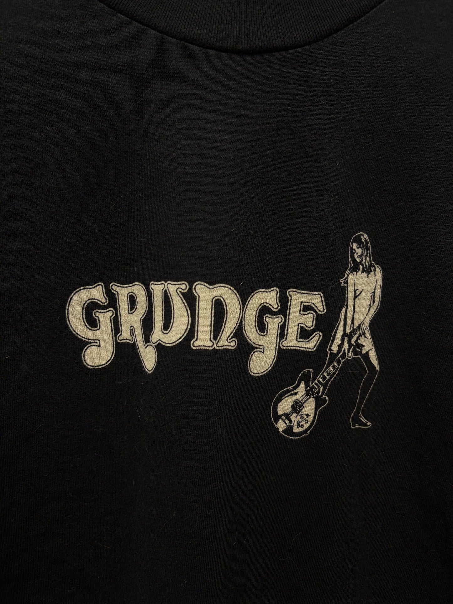 Hysteric Glamour ‘Grunge’ Guitar Smash Black Long Sleeve Shirt