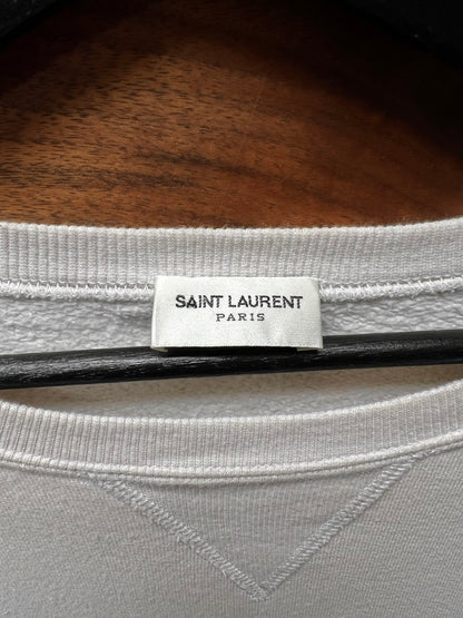 2021 Saint Laurent ‘YSL’ Varsity Logo Sweatshirt