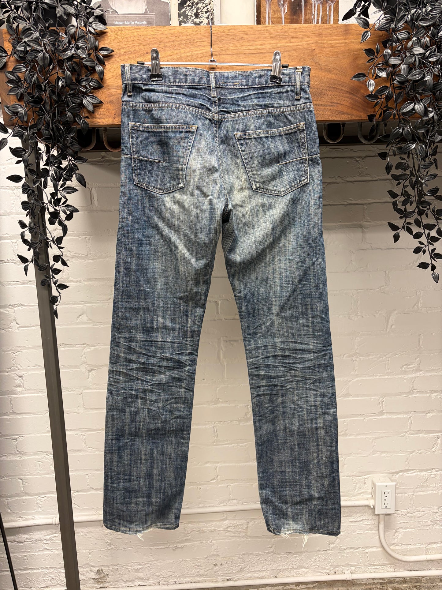 Dior Homme Dark Washed Blue Skinny Jeans