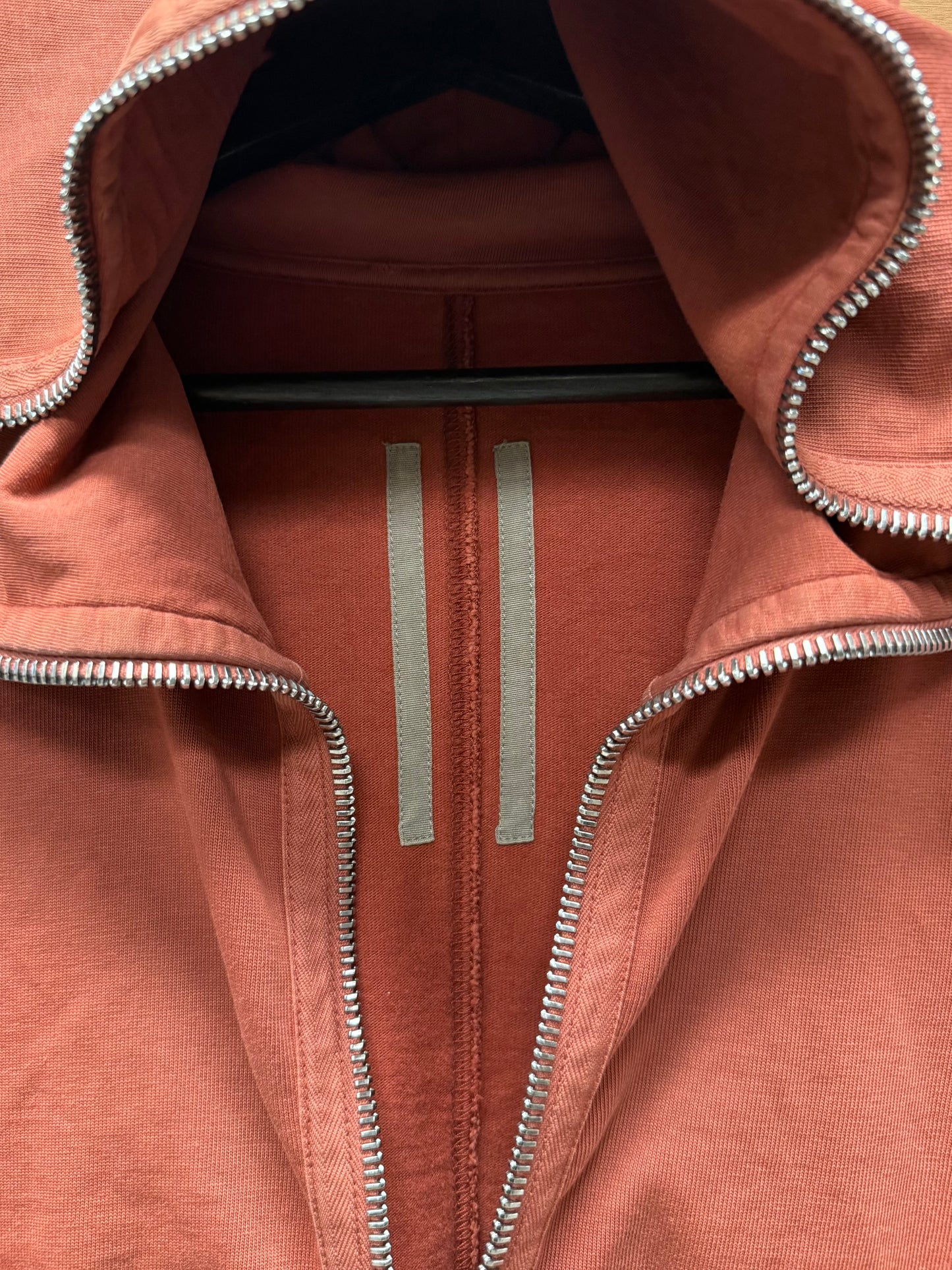 Rick Owens Dark Cherry ‘Gimp’ Full Zip Hoodie