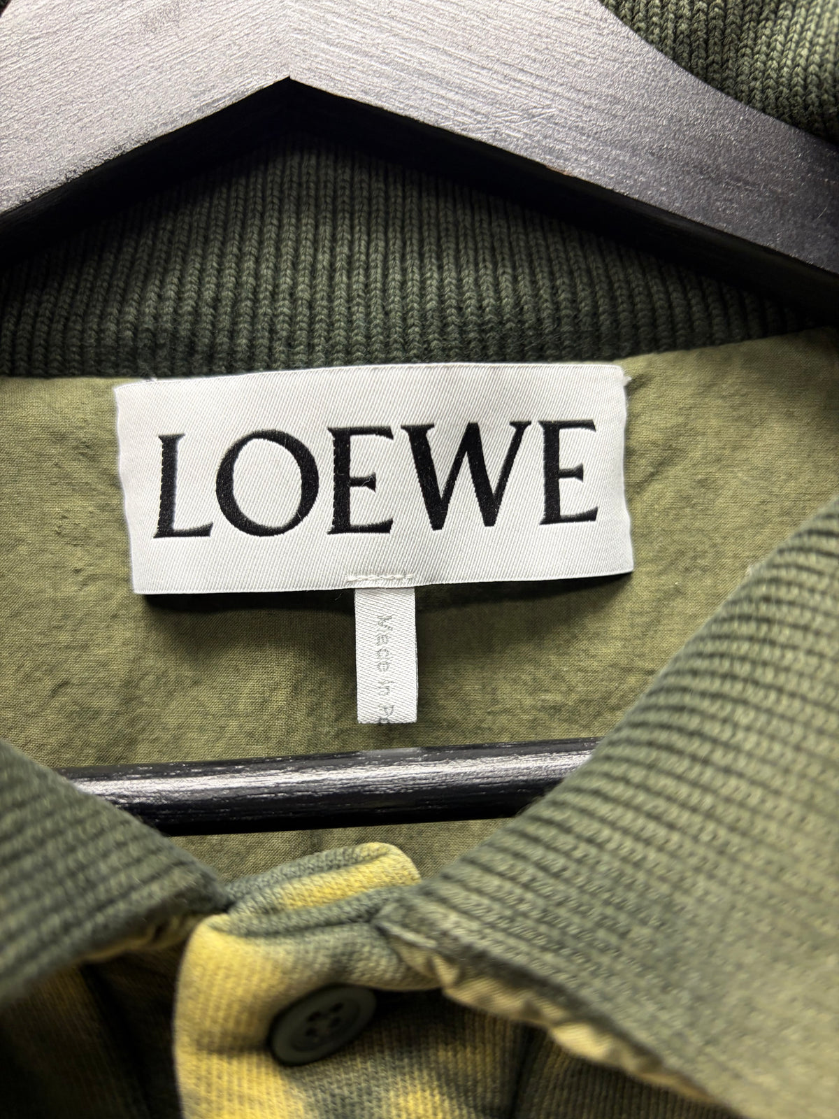 Loewe Padded Jersey Cotton ‘Acid Green’ Short Sleeve Polo