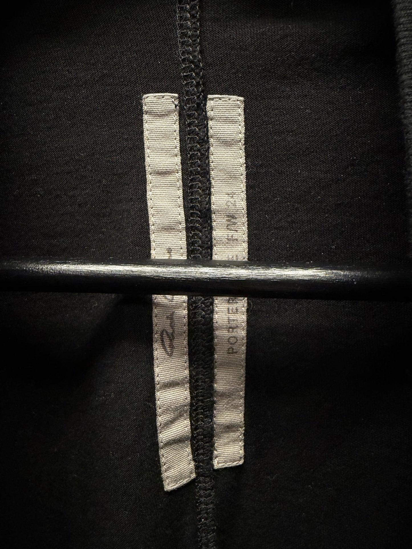 AW2024 Rick Owens ‘Porterville’ Black ‘Level’ Long Sleeve Shirt