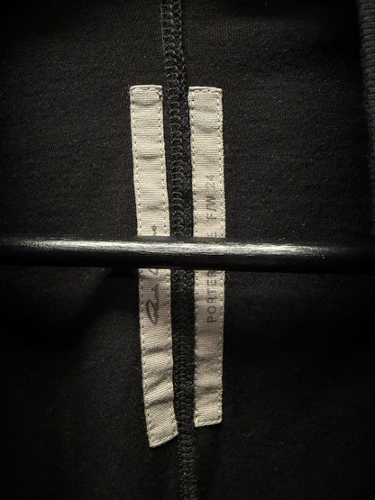 AW2024 Rick Owens ‘Porterville’ Black ‘Level’ Long Sleeve Shirt