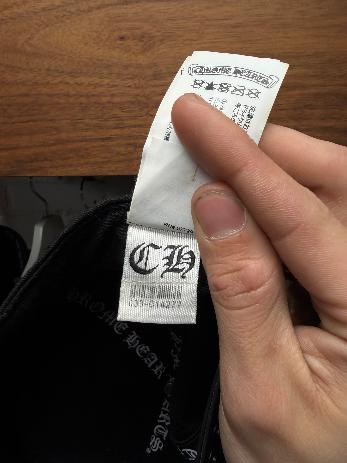 Chrome Hearts ‘CH’ Black/Grey Embroidered Logo Strap-Back Baseball Hat