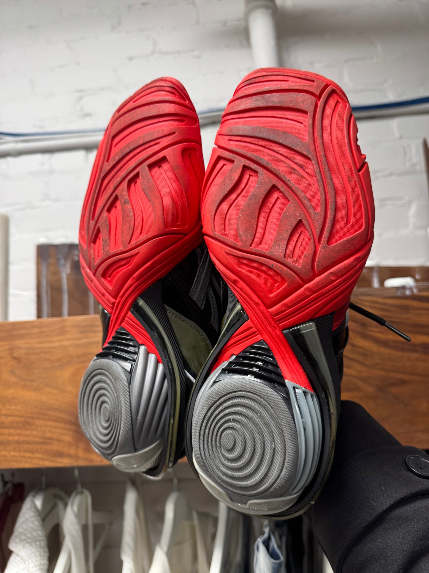 Balenciaga ‘Tyrex’ Black/Red Fusion Low Top Sneakers