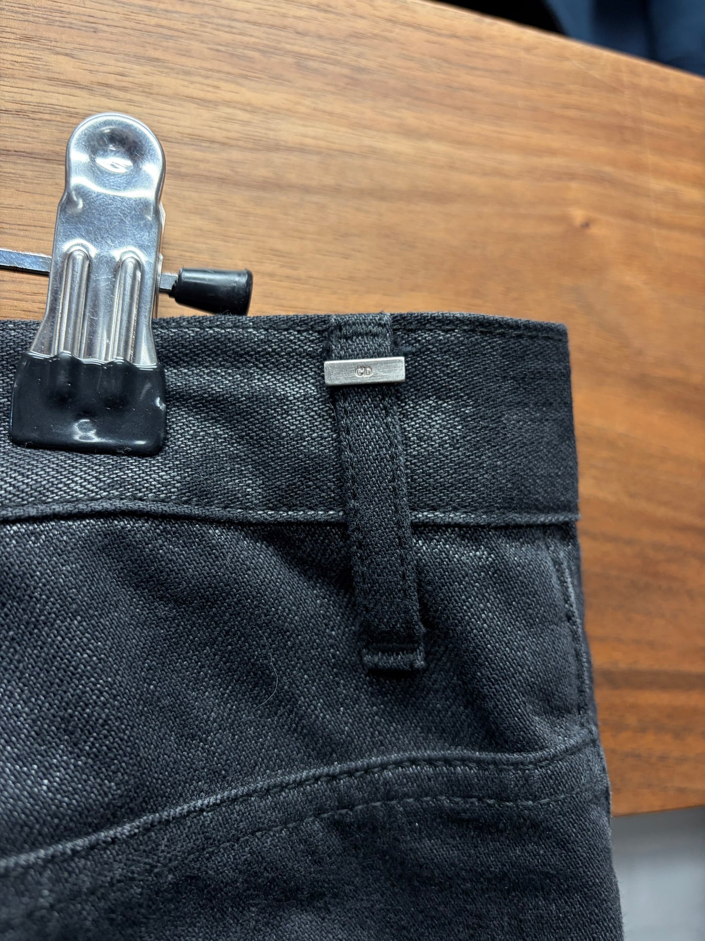 Dior Homme Waxed Black Skinny Jeans