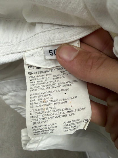 Helmut Lang ‘Vintage Broken Denim’ White Trucker Jacket
