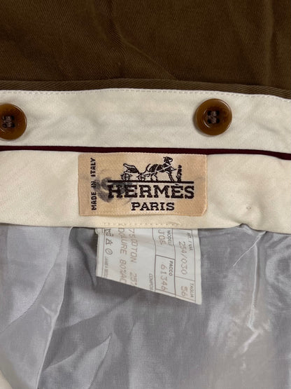 Hermes Wide Leg Brown Trousers