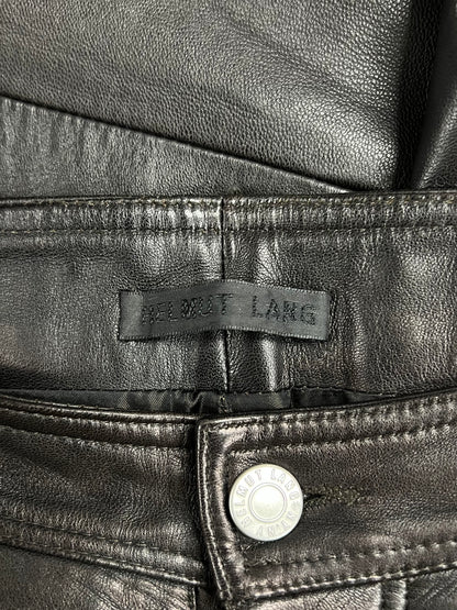 Early 2000s Helmut Lang Brown Lambskin Leather Trousers