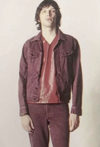 SS2001 Maison Martin Margiela ‘Garment Dyed’ Oxblood Denim Trucker Jacket