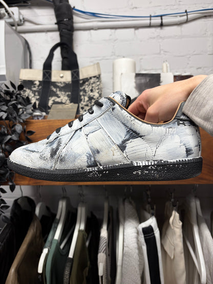 Maison Margiela ‘Painted White’ G.A.T. Leather Low Top Sneakers