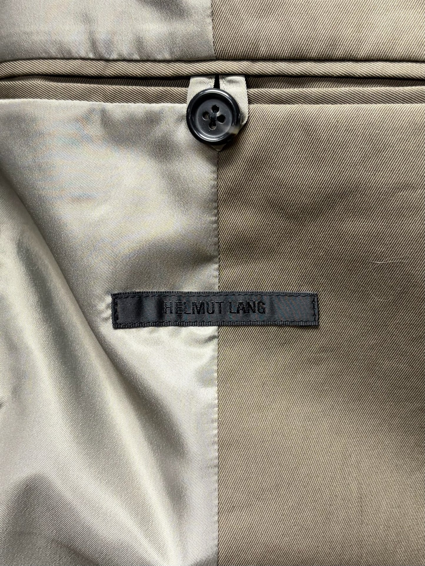 Vintage Helmut Lang Oversized Dust Brown Heavy Cotton Blazer