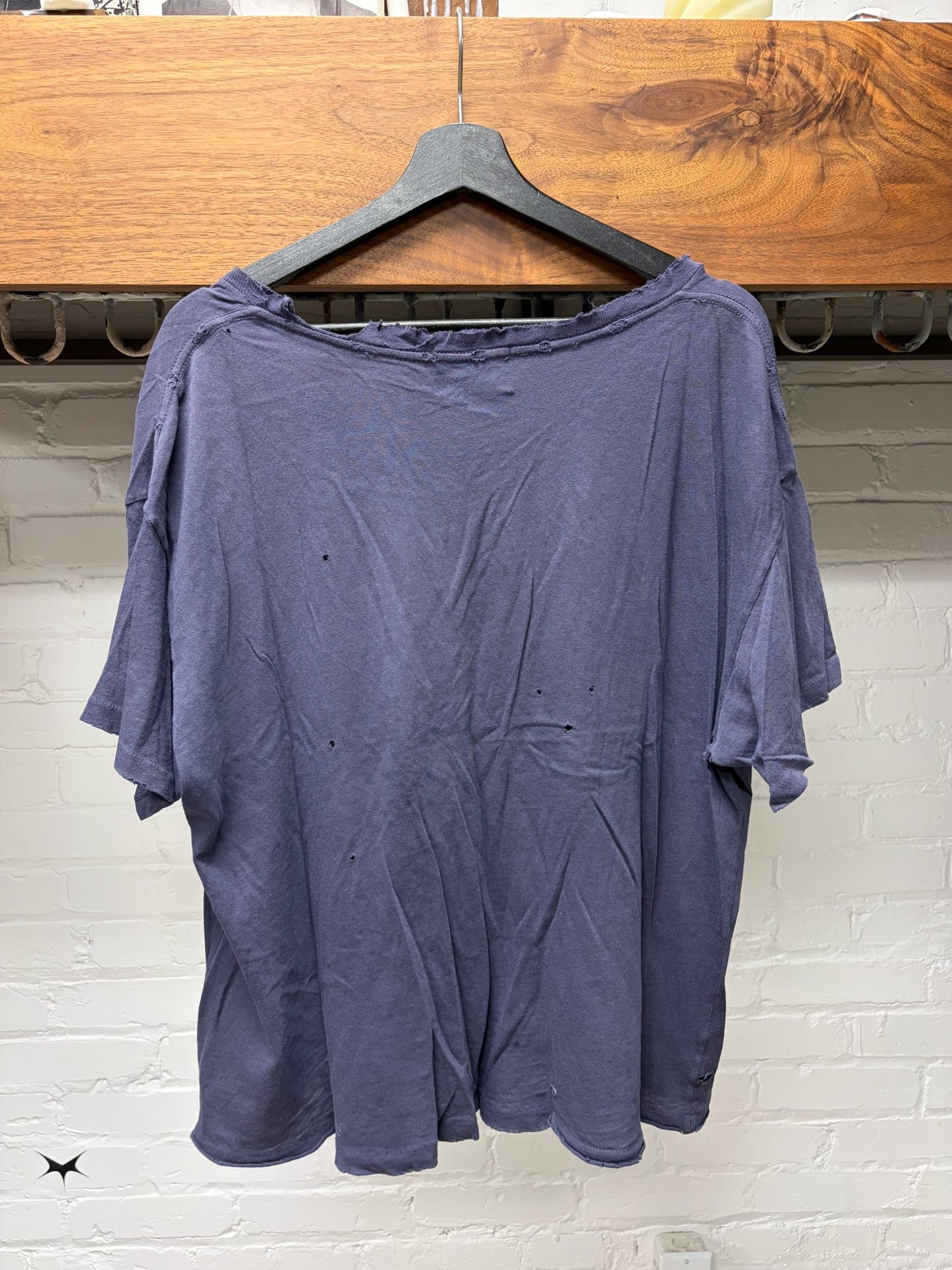 Enfants Riches Deprimes Distressed Blue Classic Logo T-Shirt