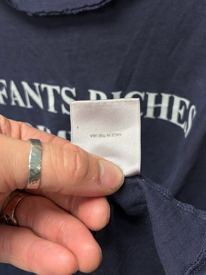 Enfants Riches Deprimes Distressed Blue Classic Logo T-Shirt