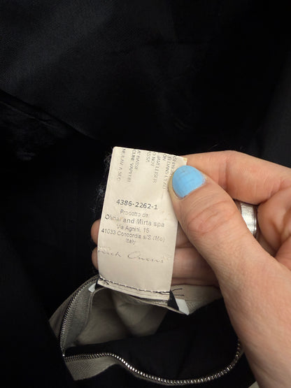 SS15 Rick Owens O&M Era ‘Faun’ Black Virgin Wool Blazer