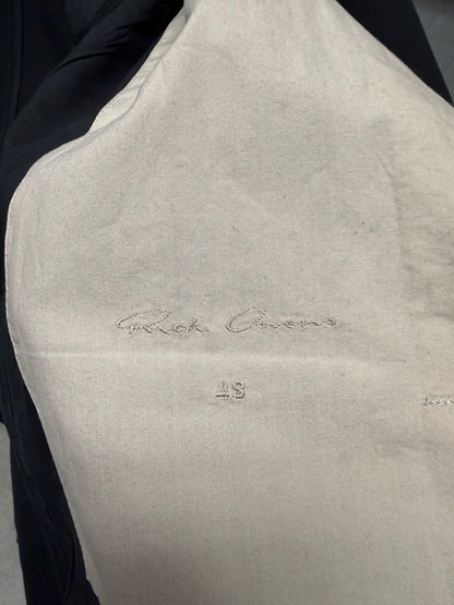 SS15 Rick Owens O&M Era ‘Faun’ Black Virgin Wool Blazer