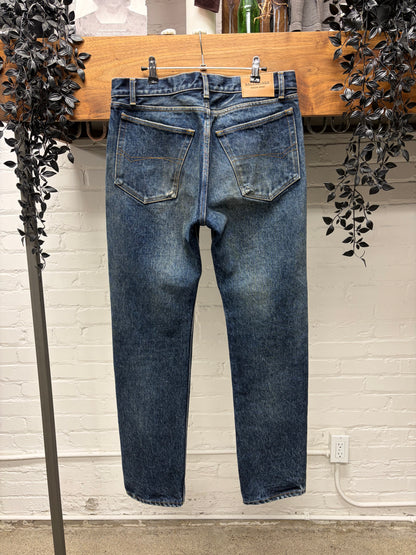 2022 Balenciaga Selvedge Straight Cut Blue Heavy Weight Denim