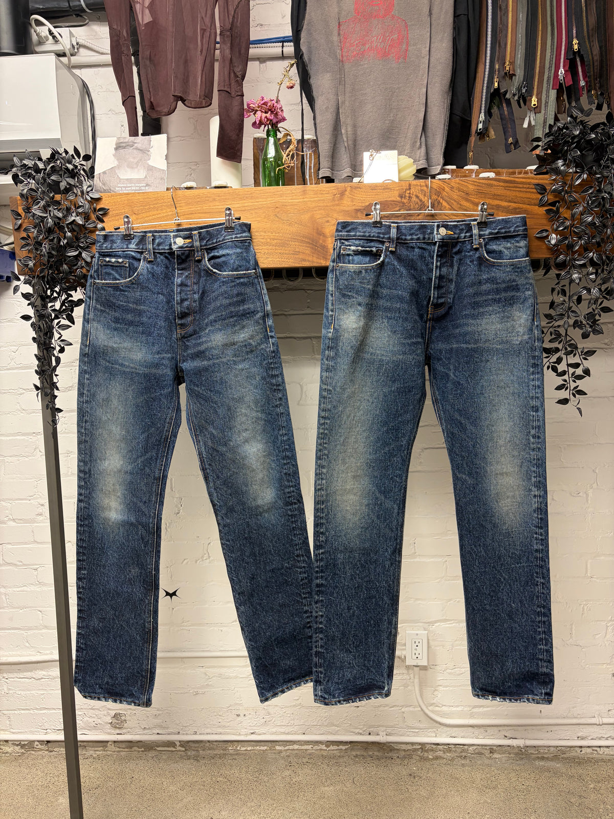 2022 Balenciaga Selvedge Straight Cut Blue Heavy Weight Denim