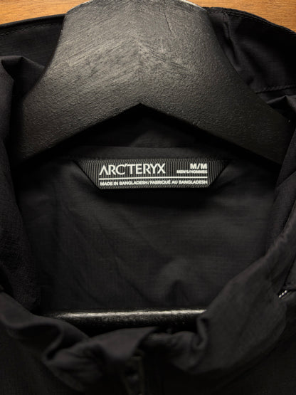 Arc’teryx ‘Nodin’ Black Nylon Zip Lightweight Shell Jacket