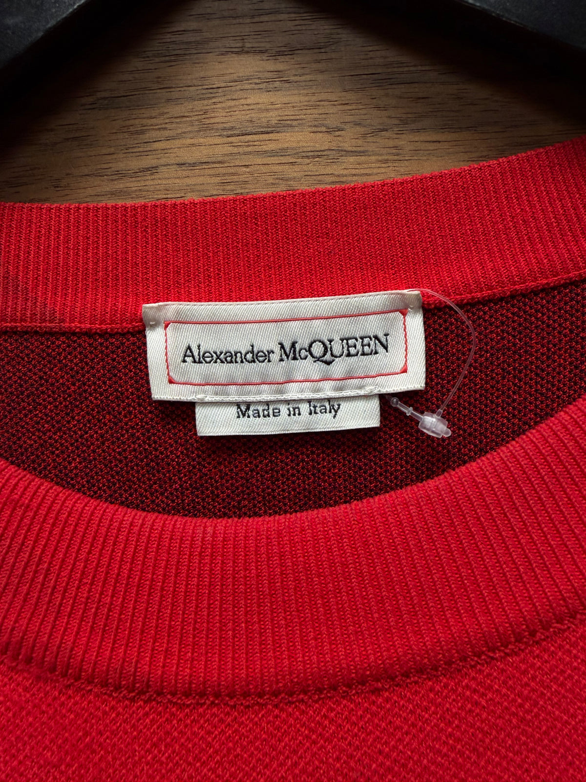 Alexander McQueen ‘Ink Flower’ Black/Red Crewneck Sweater